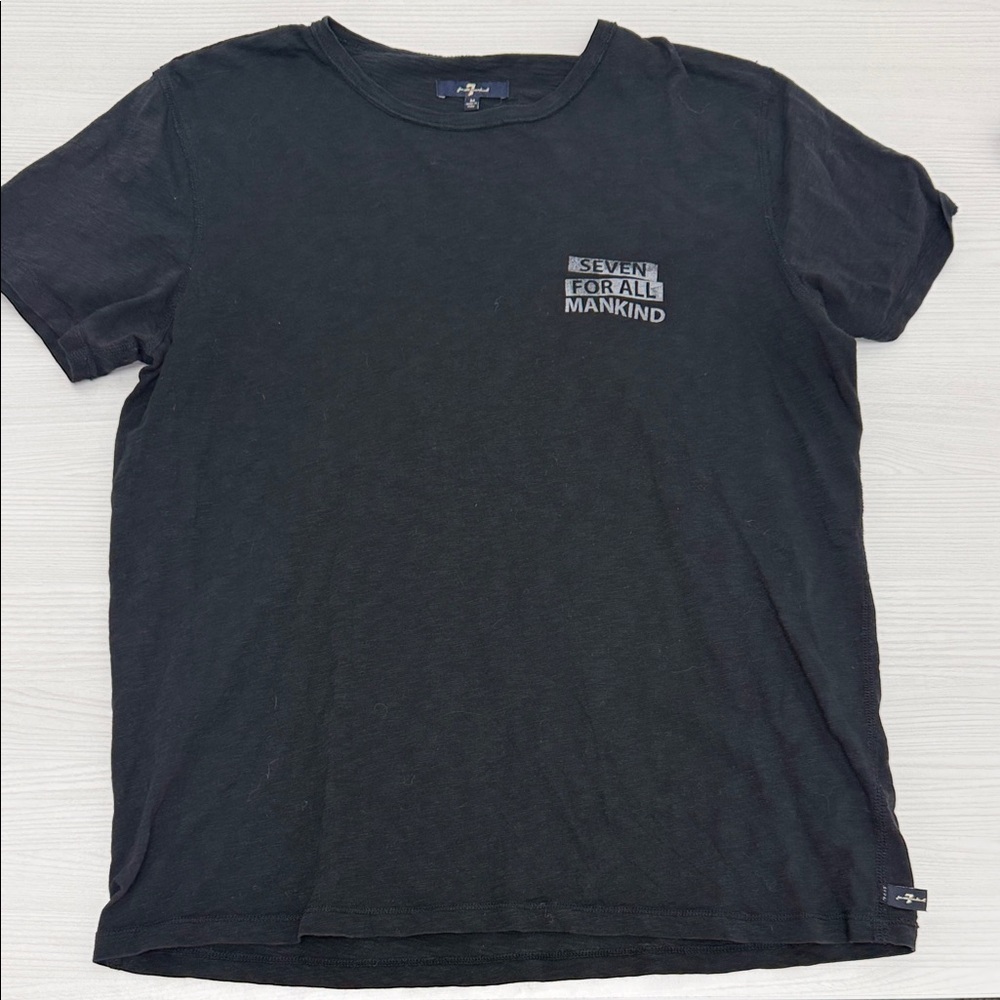 7 For All Mankind Charcoal Men's Tee
